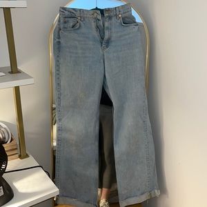 Zara high rise light wash jeans
